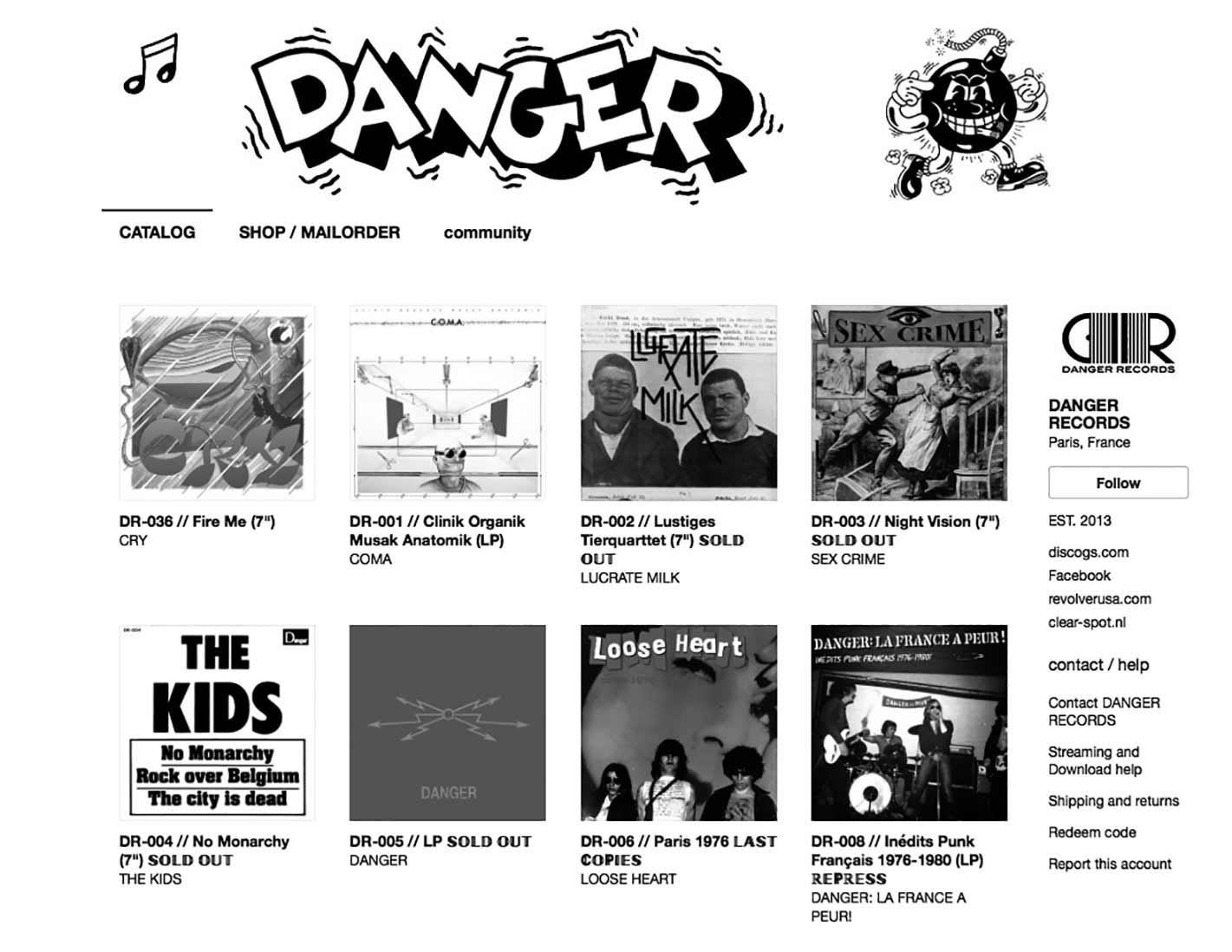 Danger Records: canciones perdidas, reediciones y demos