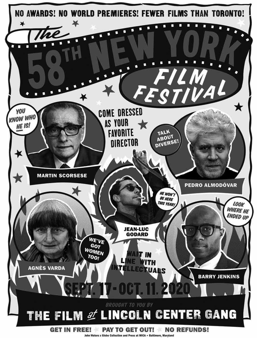 John Waters diseña el cartel del New York Film Festival en su edición 58